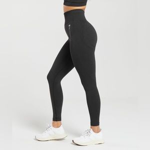 Gymshark Vital Seamless 2.0 Leggings - XS Black Marl